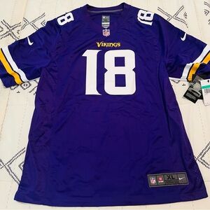 NWT Nike OnField Game Version Minnesota Vikings Justin Jefferson Jersey Mens XL.
